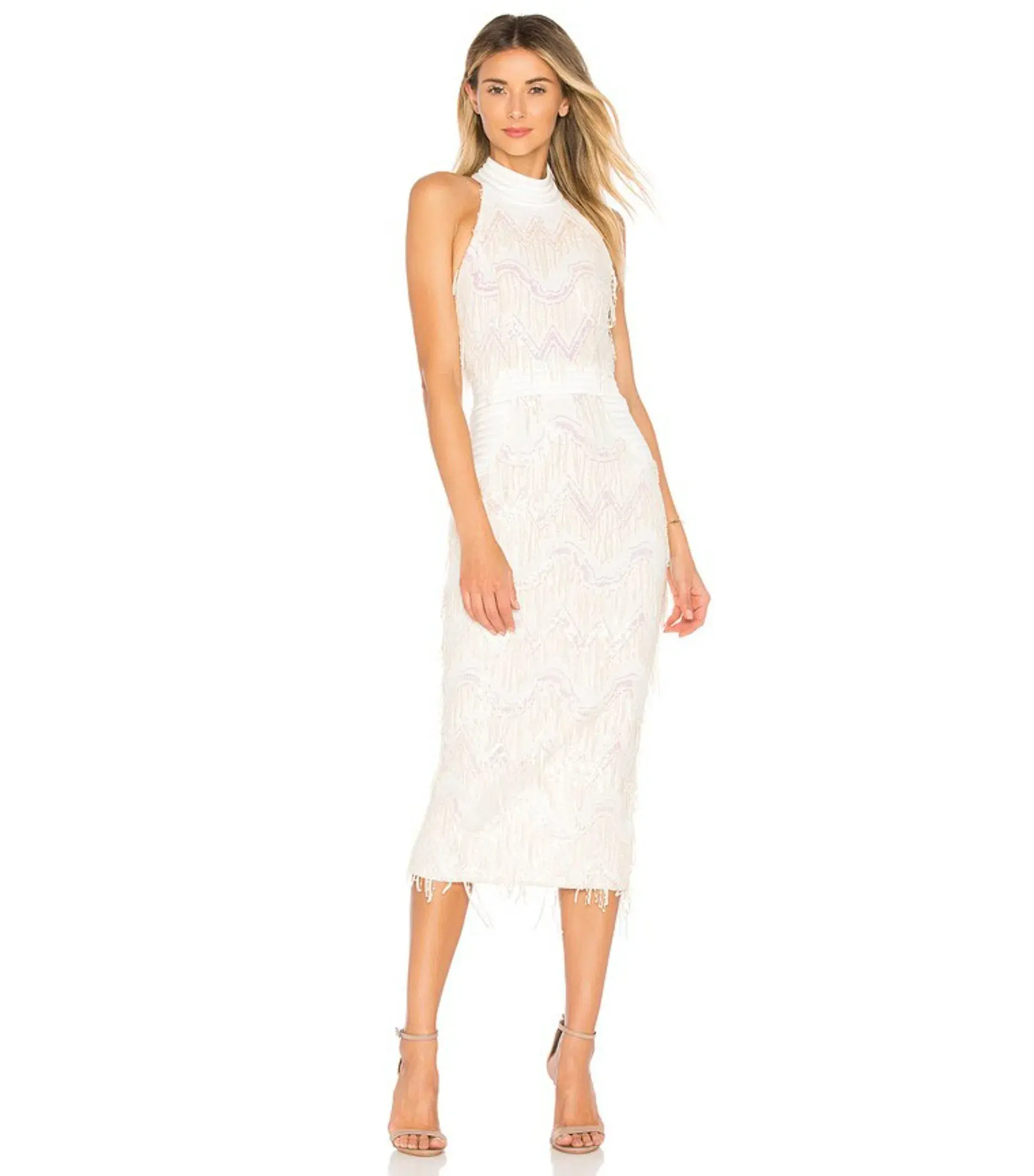 Zhivago Slow Motion Dress White Size 8 - Image 1