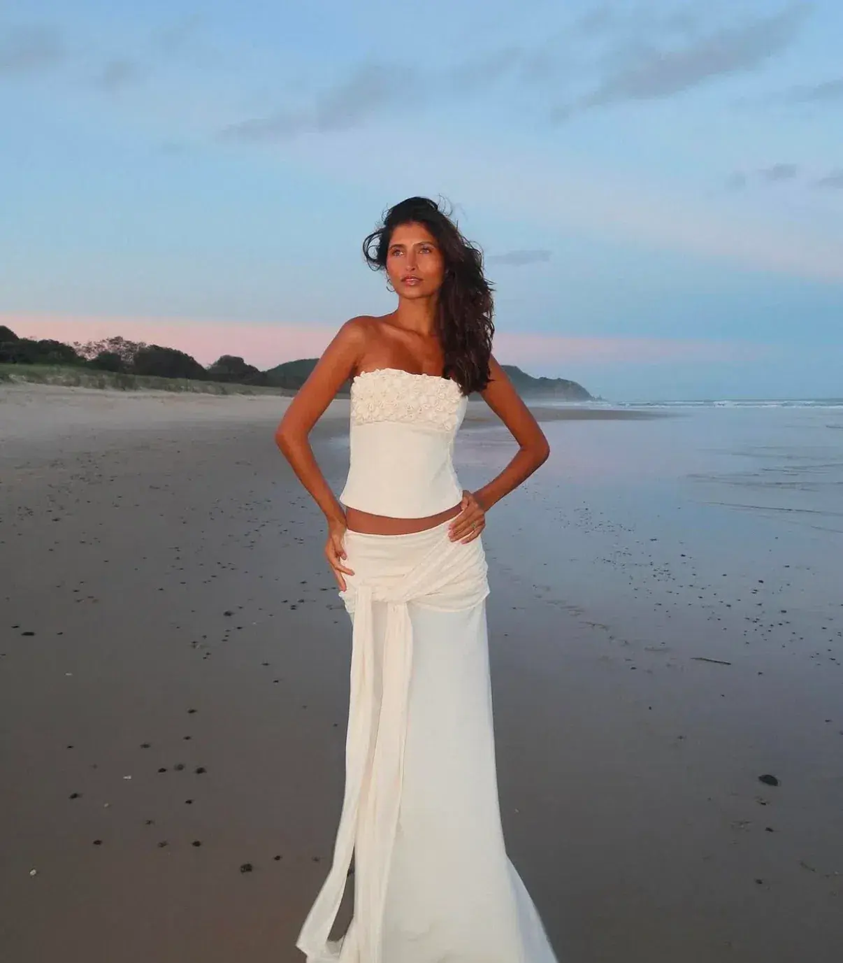 Ance Gria Jude Top and Skirt Set in Ivory Size XS AU 6 - Image 3