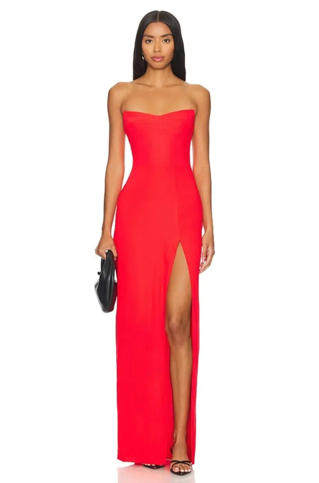 Amanda Uprichard  Ivy Maxi Gown Crimson  Size M / Size 10 - Image 1