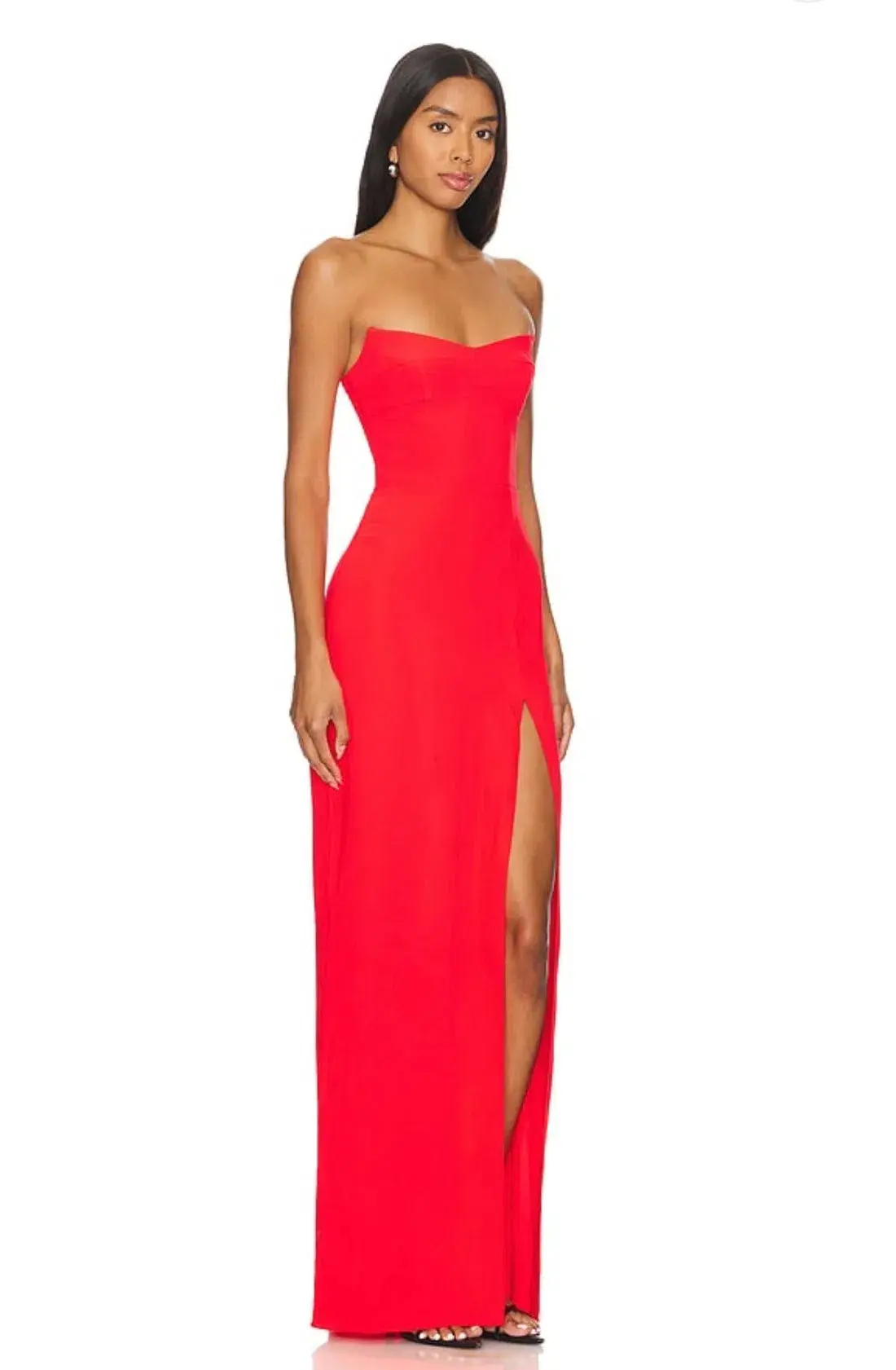 Amanda Uprichard  Ivy Maxi Gown Crimson  Size M / Size 10 - Image 2