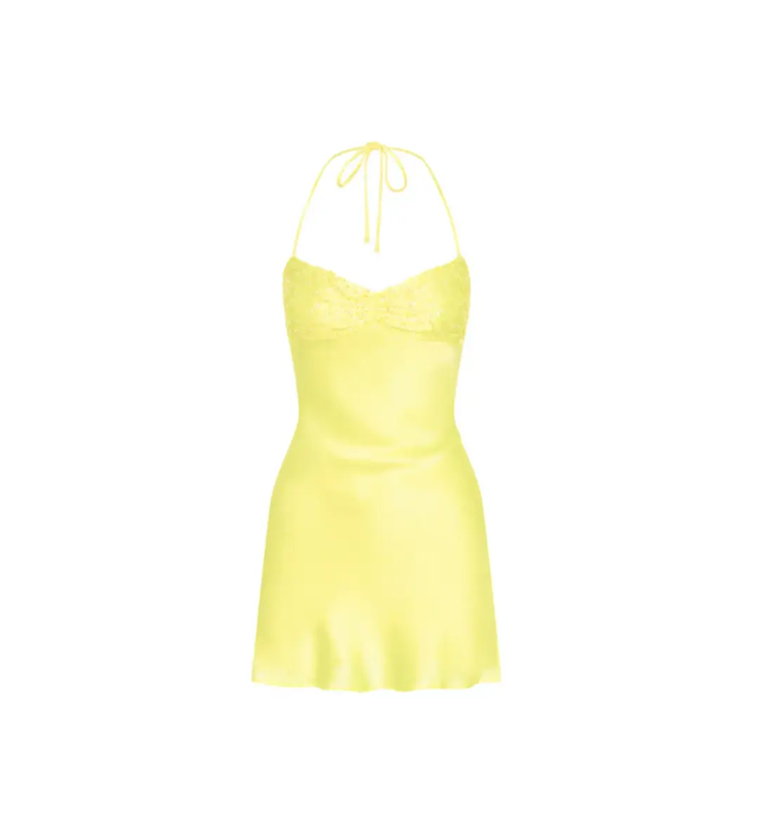 I Am Delilah  Citrus Jade Mini Dress in Yellow Size M/ AU 10 for rent on The Volte - main image
