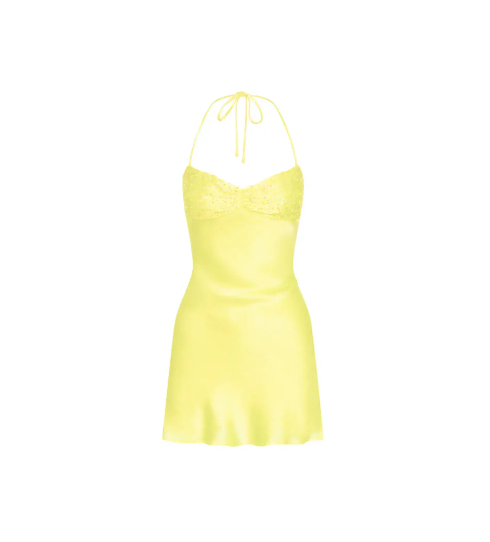 I Am Delilah  Citrus Jade Mini Dress in Yellow Size M/ AU 10 - Image 5
