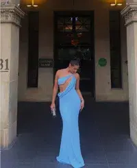 Natalie Rolt Elissa Gown in Periwinkle Size 8 - Image 2