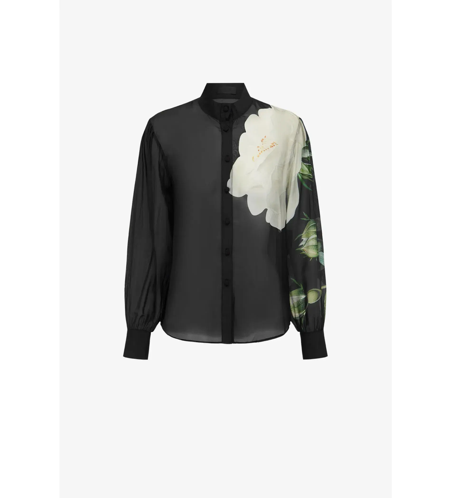 Leo Lin Alma Blouse in White Rose Print Size 14 - Image 1