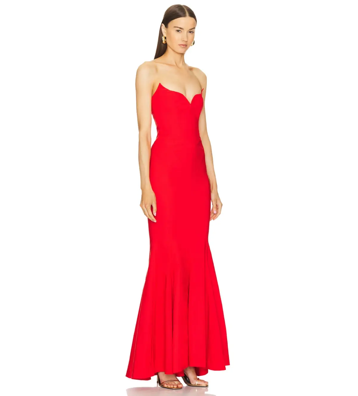 Michael Costello Billie Gown Red Size XS/AU 6 - Image 2