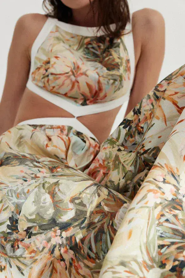 Significant Other Marino Dress in Painted Floral Size 8 - Image 7