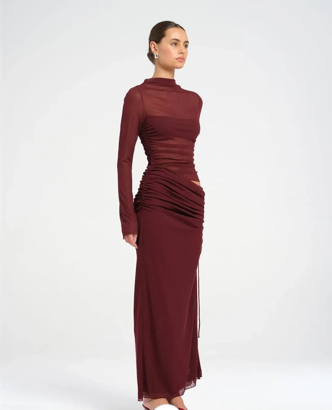 BENNI Mable Maxi Dress Plum Size S AU 8 - Image 2