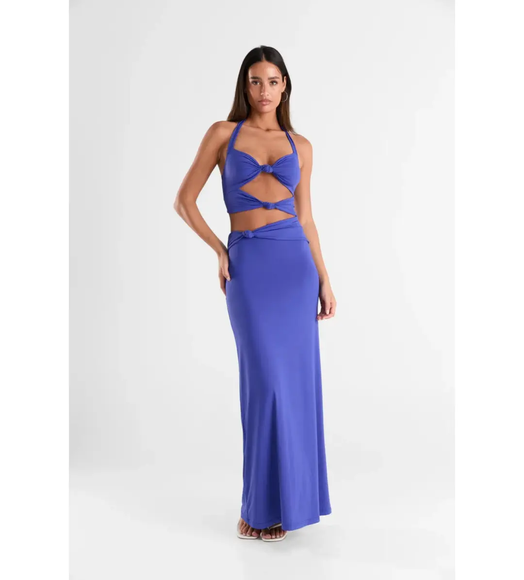 Sasha Therese Oralia Maxi Dress Cobalt Size XS AU 6 for rent on The Volte - main image