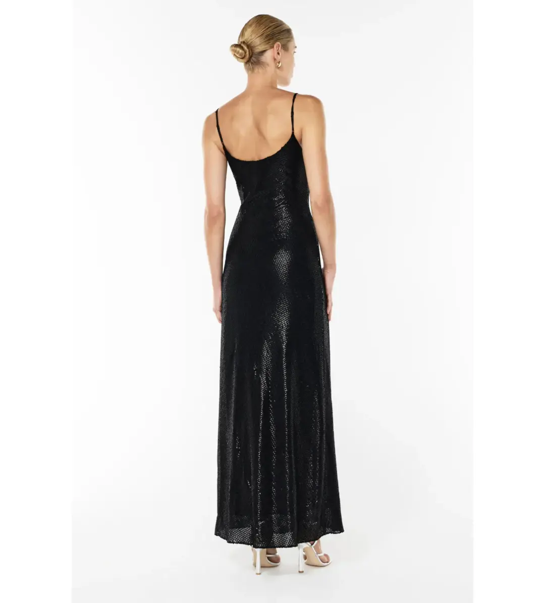 Manning Cartell Black High Voltage Slip Maxi Dress in Black Size AU 10 for rent on The Volte - main image