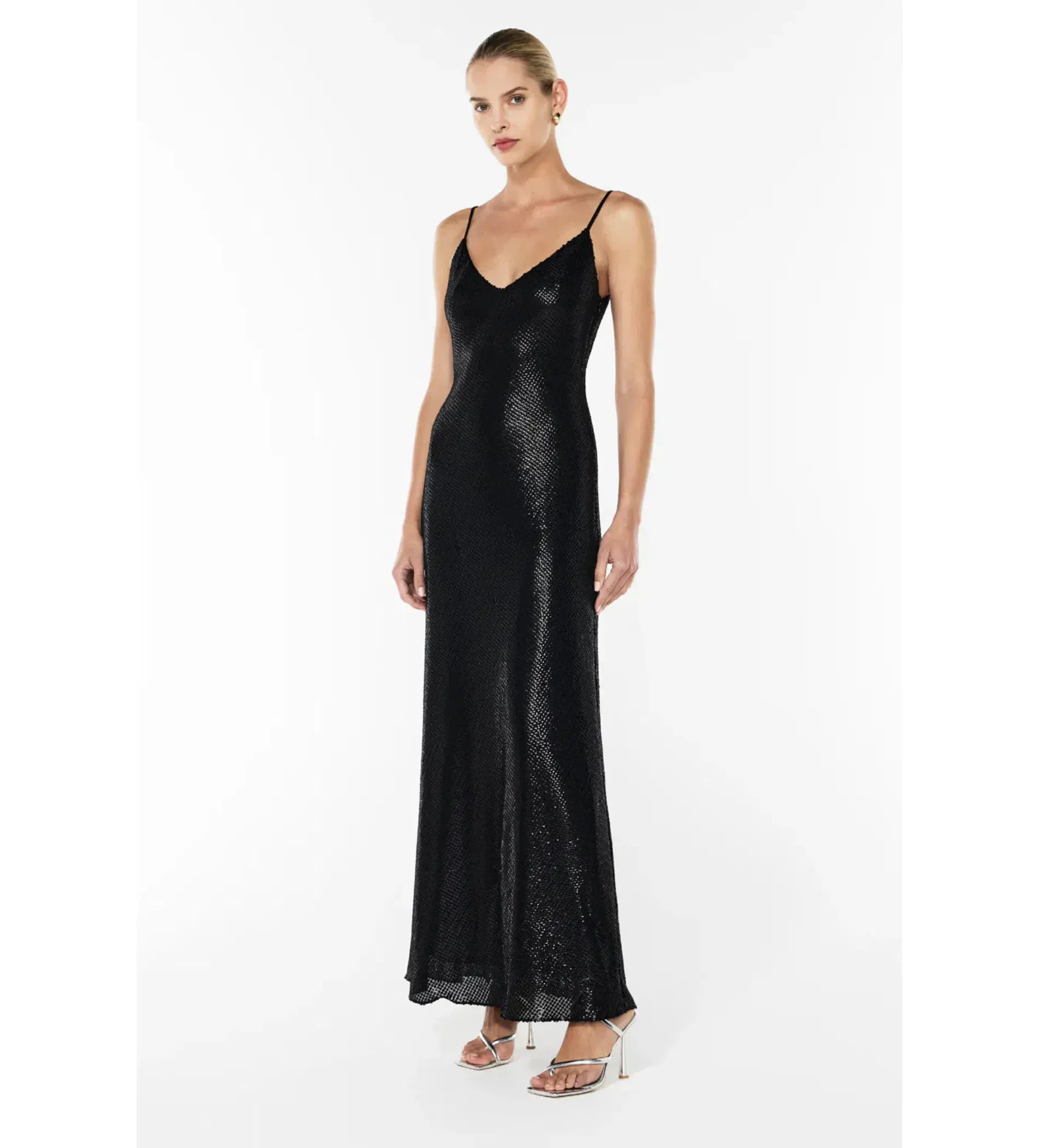 Manning Cartell Black High Voltage Slip Maxi Dress in Black Size AU 10 - Image 2