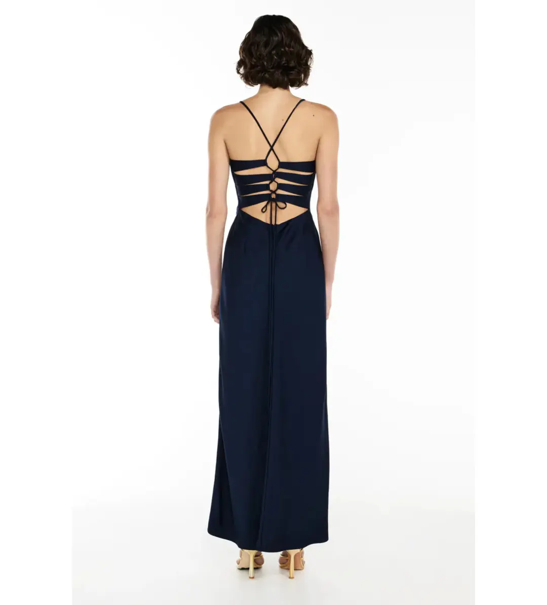 Manning Cartell Navy Time To Shine Slip Maxi Dress in Blue Size AU 6 for rent on The Volte - main image