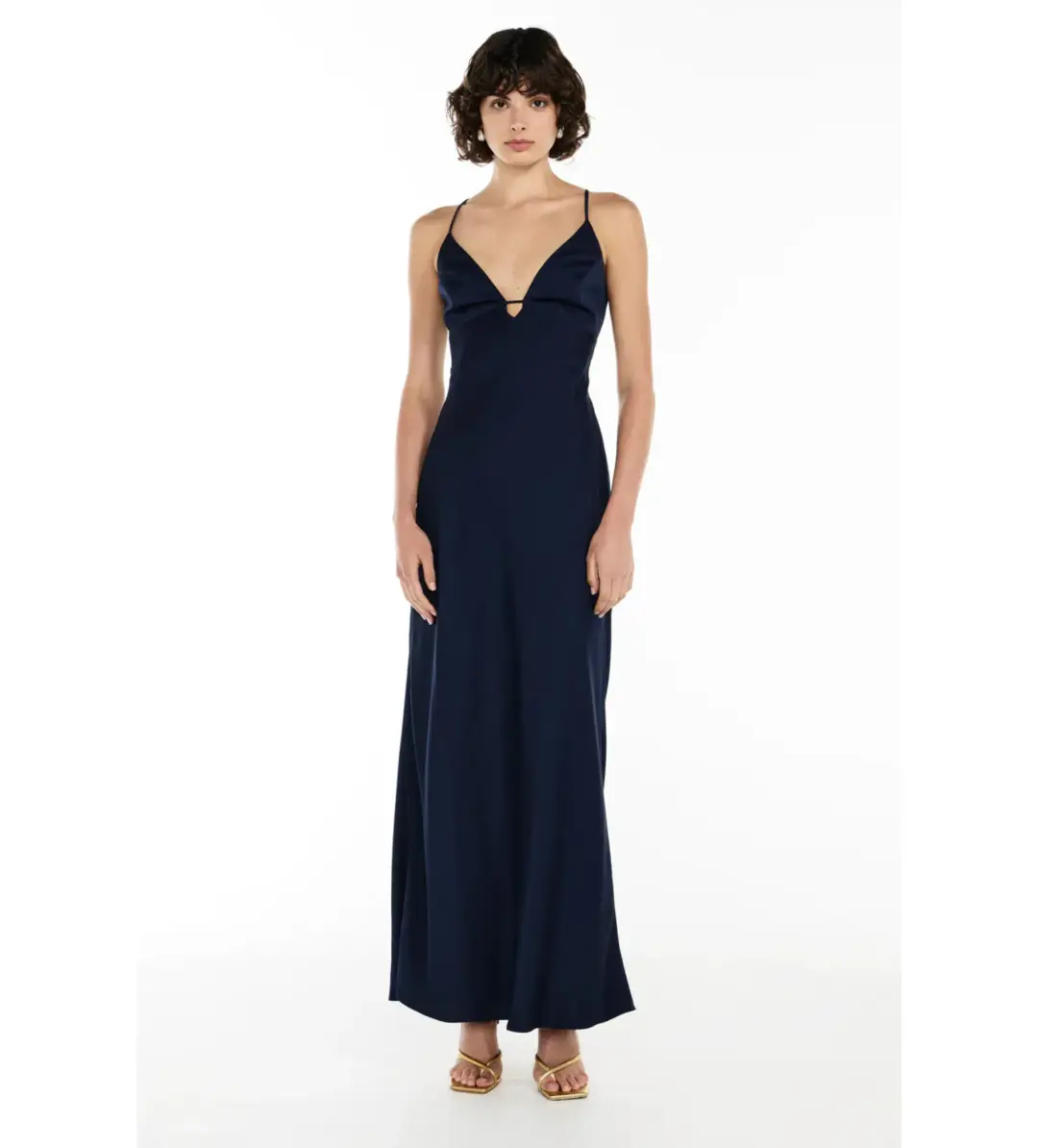 Manning Cartell Navy Time To Shine Slip Maxi Dress in Blue Size AU 6 for rent on The Volte - main image
