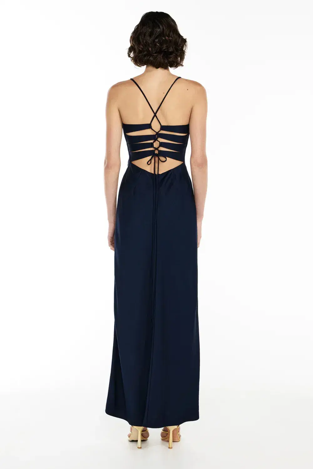 Manning Cartell Navy Time To Shine Slip Dress Size 8 - Image 2