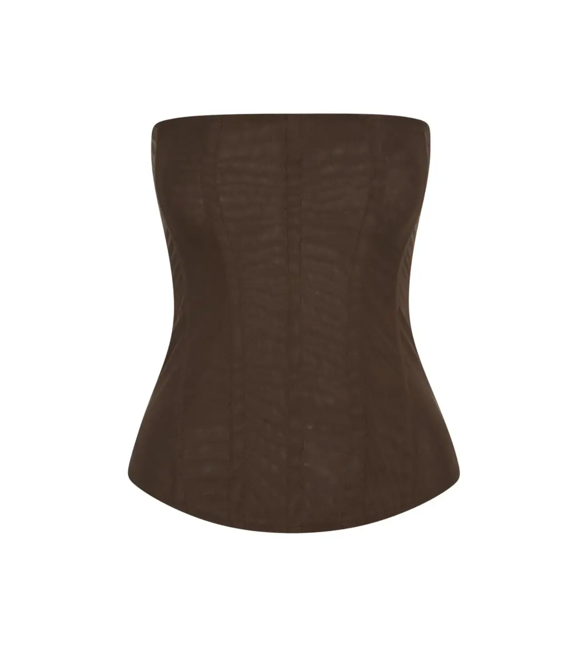 Leau Brown Muse Mesh Corset Top Size Size 14 - Image 2