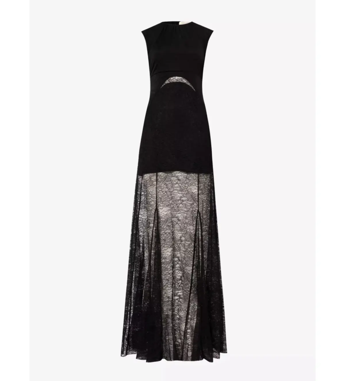 Camilla and Marc Angelo Lace Skirt Woven Maxi Dress Black Size AU 10 - Image 5
