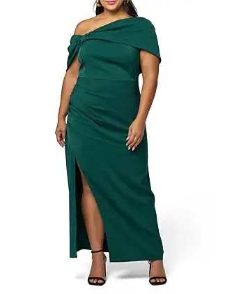 Curve Project Pink Dusk Damn Fine Maxi Dress Green 