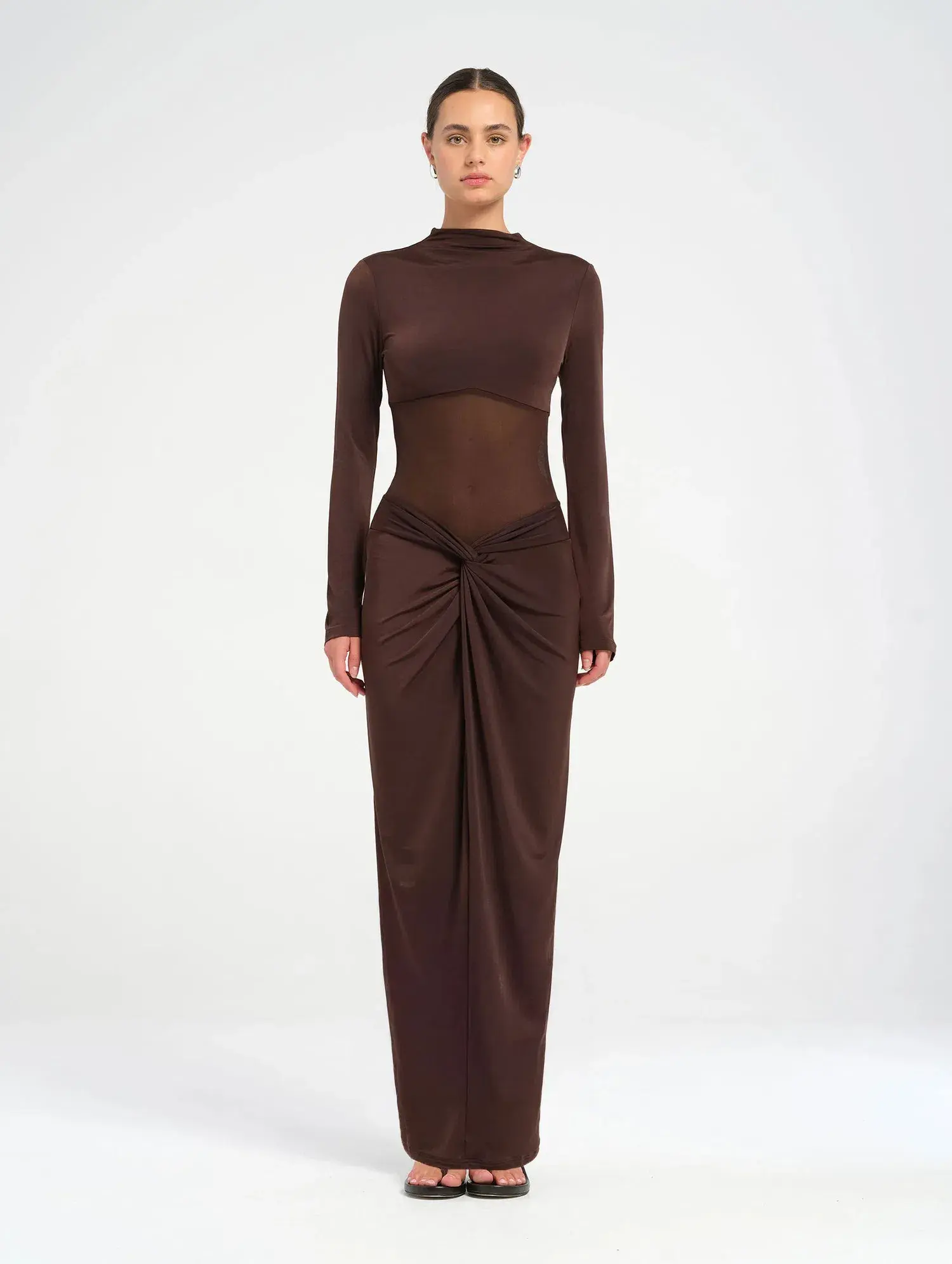 Benni Dora Maxi Dress Brown Size 8 - Image 1
