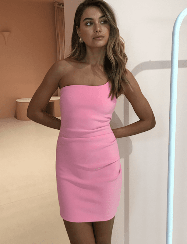 Bec & Bridge Paloma Mini Dress Flamingo Pink Size 8 - Image 2