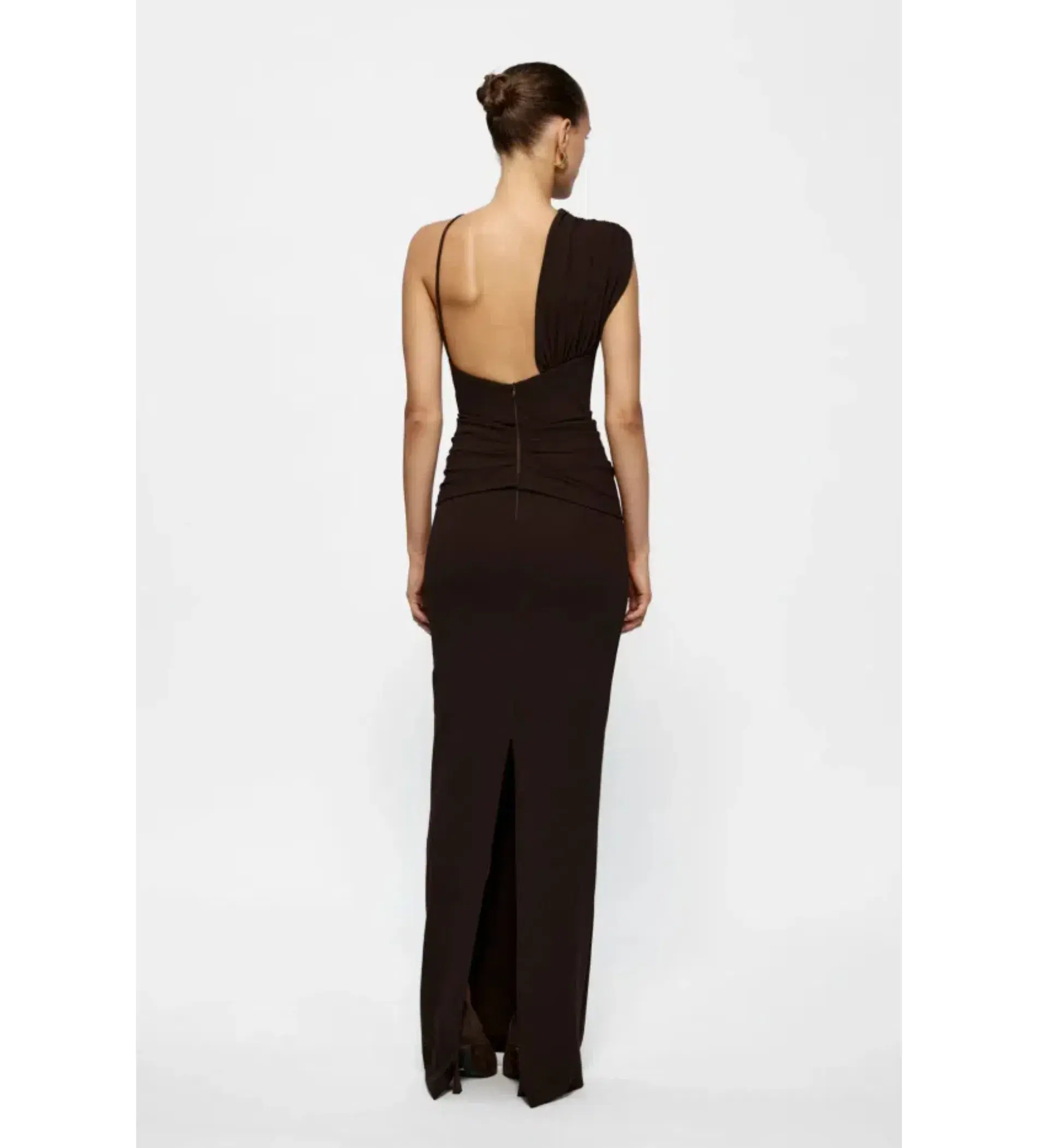 Effie Kats Greer Gown Brown Size 6 - Image 4
