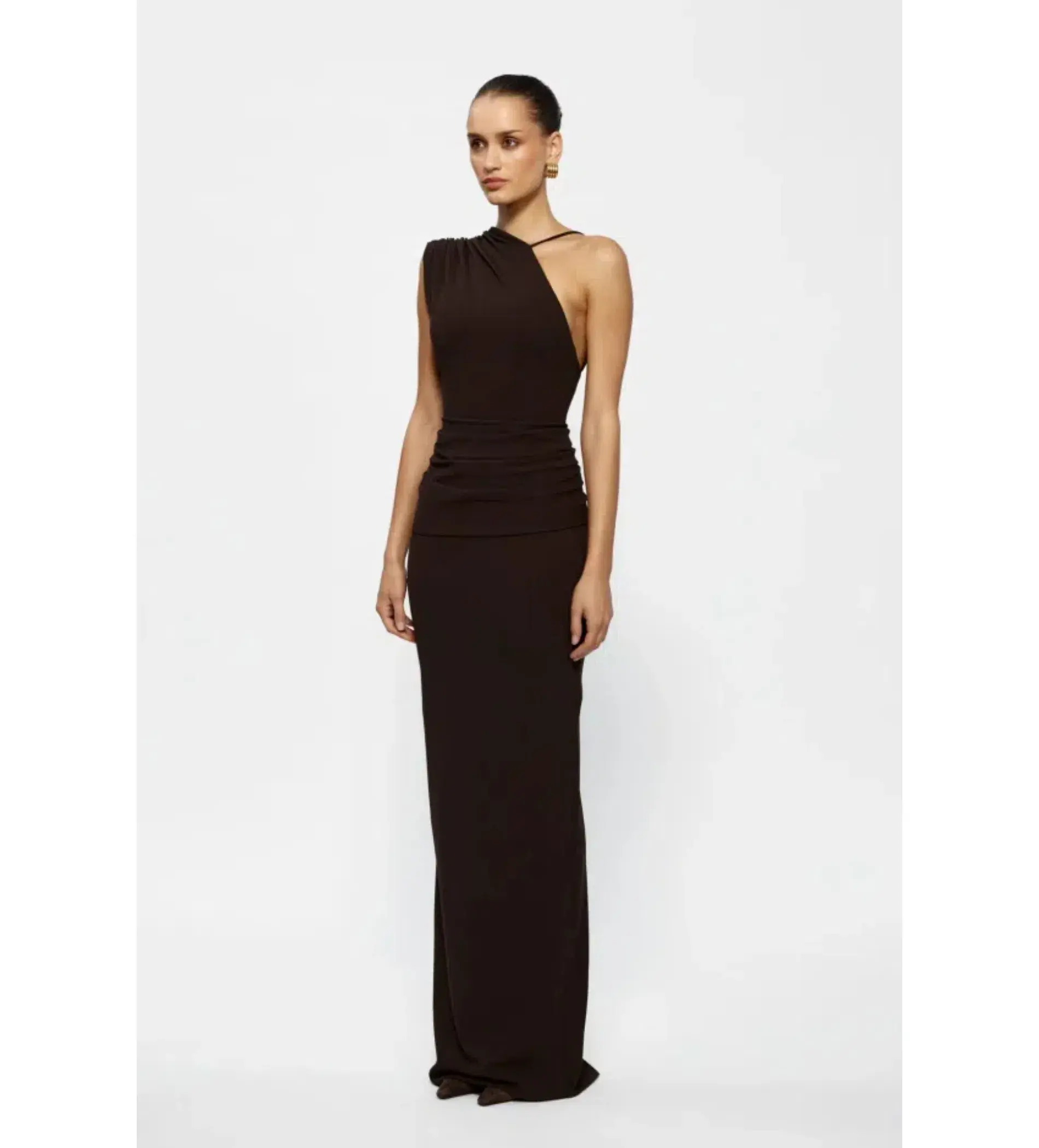 Effie Kats Greer Gown Brown Size 6 - Image 2