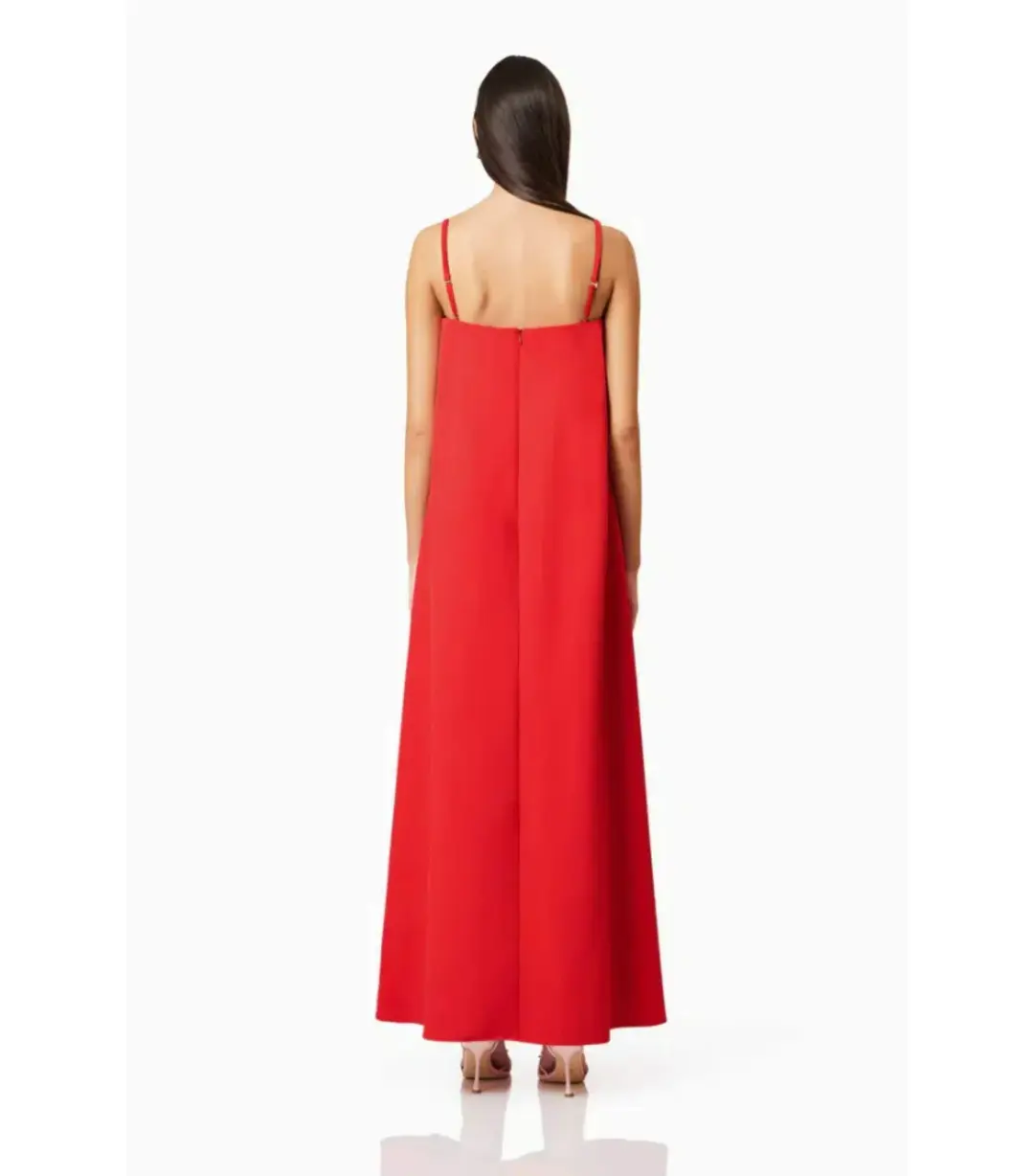 Elliatt Buttercup Embroided Maxi Dress Red Size AU 10 for rent on The Volte - main image