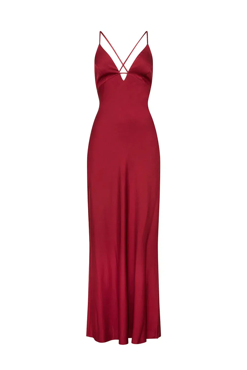 Manning Cartell Time to Shine Slip Maxi Dress Cranberry Red Size AU 4 for rent on The Volte - main image
