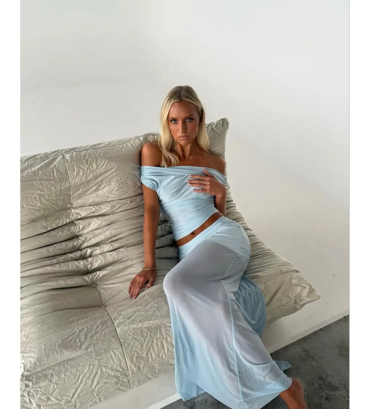 Ance Gria  Grace Set Blue Size S Au 8  - Image 2