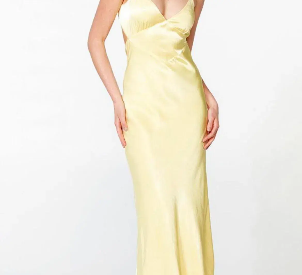 Bardot Malinda Slip Midi Dress Butter Yellow Size 10 - Image 5