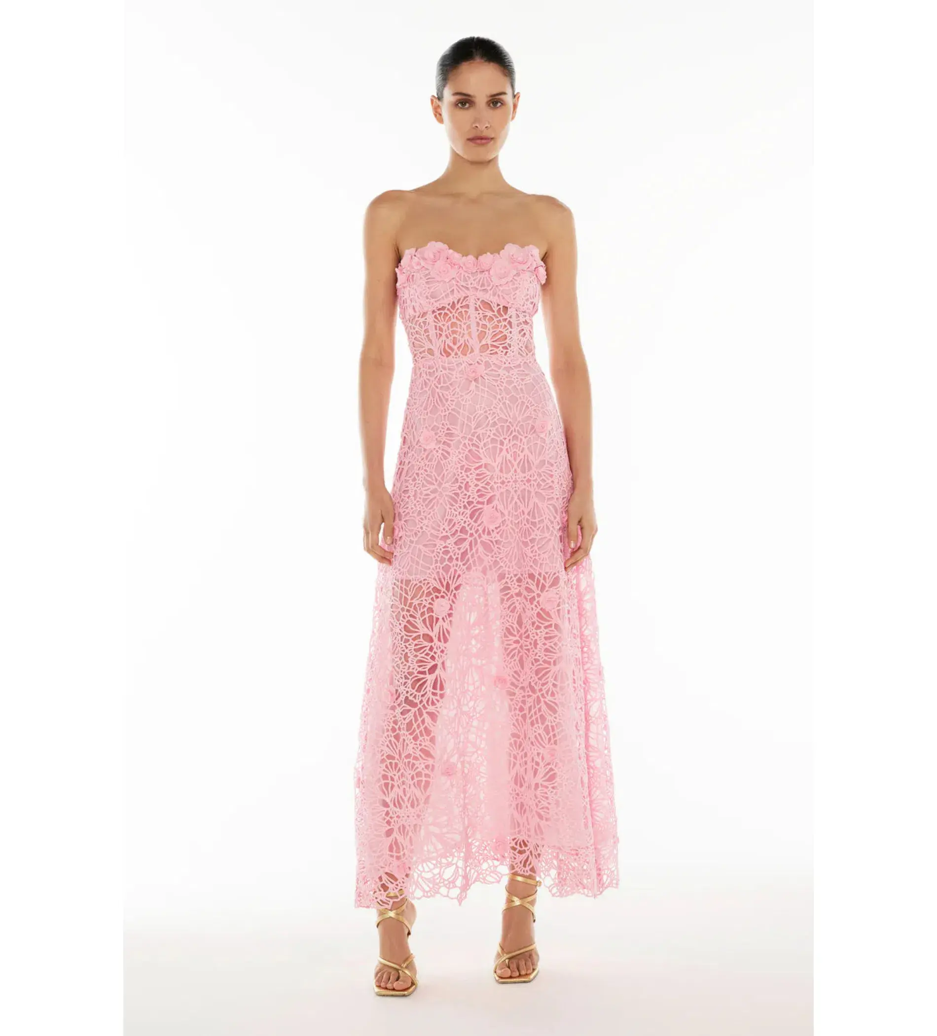 Manning Cartell Pink Tea Ceremony Maxi Dress In Pink Size 4  - Image 1