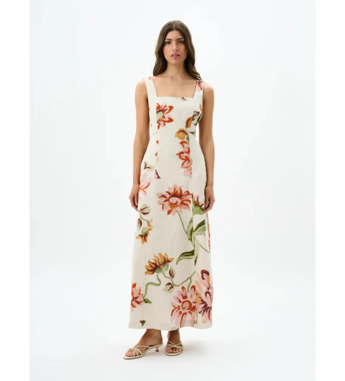 Roame Isolde Maxi Dress Raphia Bloom One Size - Image 1