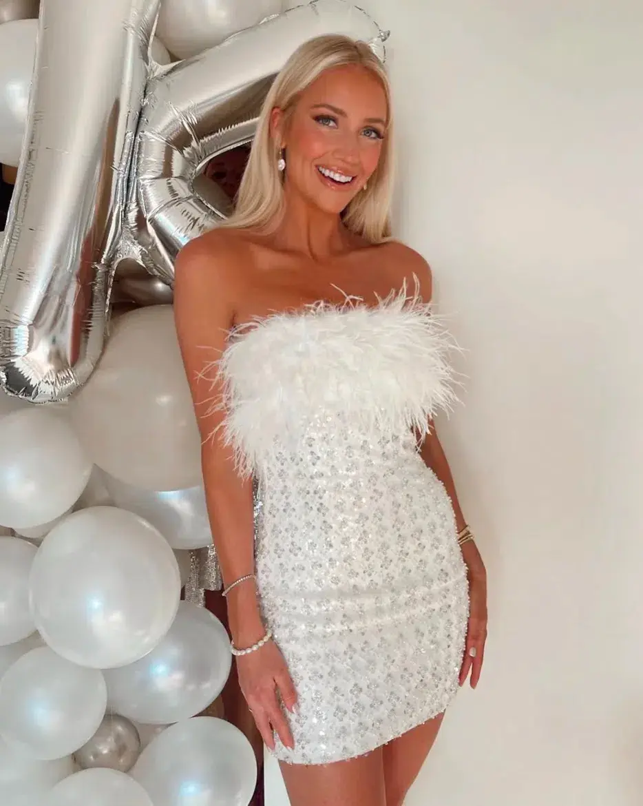 Nadine Merabi Harlow Mini Size White AU 10 - Image 1