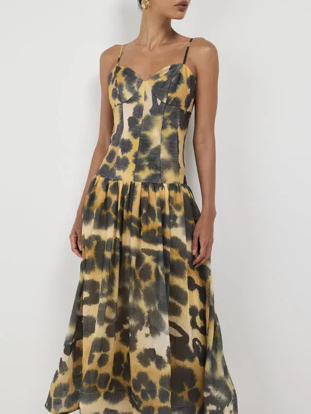 Sheike Feline Midi Dress Size AU 12 - Image 2