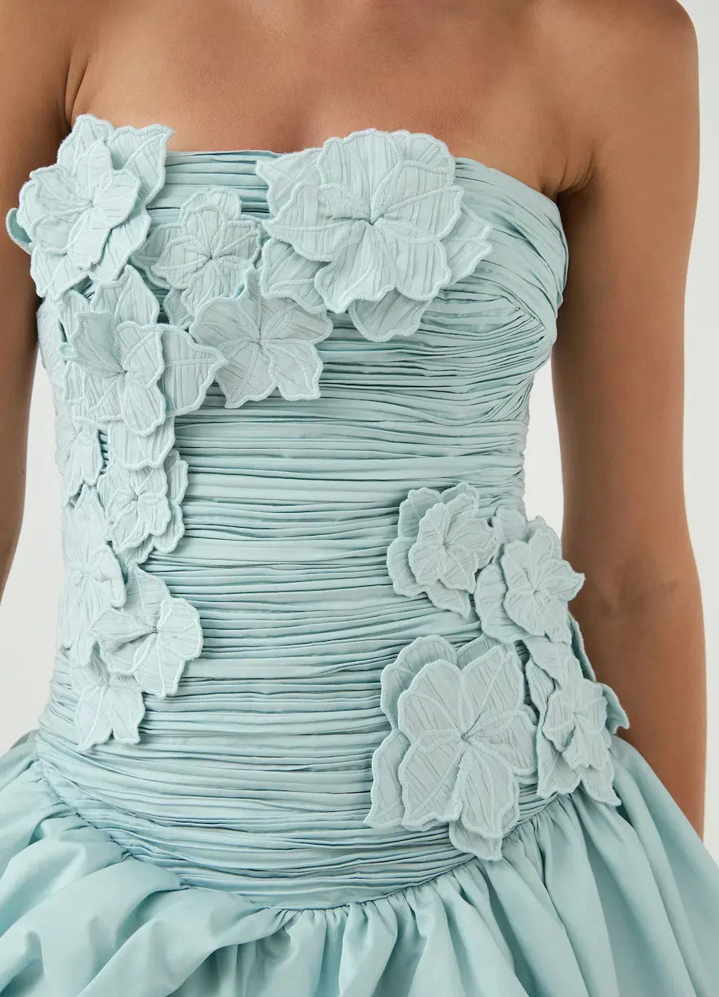 AJE Splendour Mini Dress Silver Blue Size 6 - Image 3