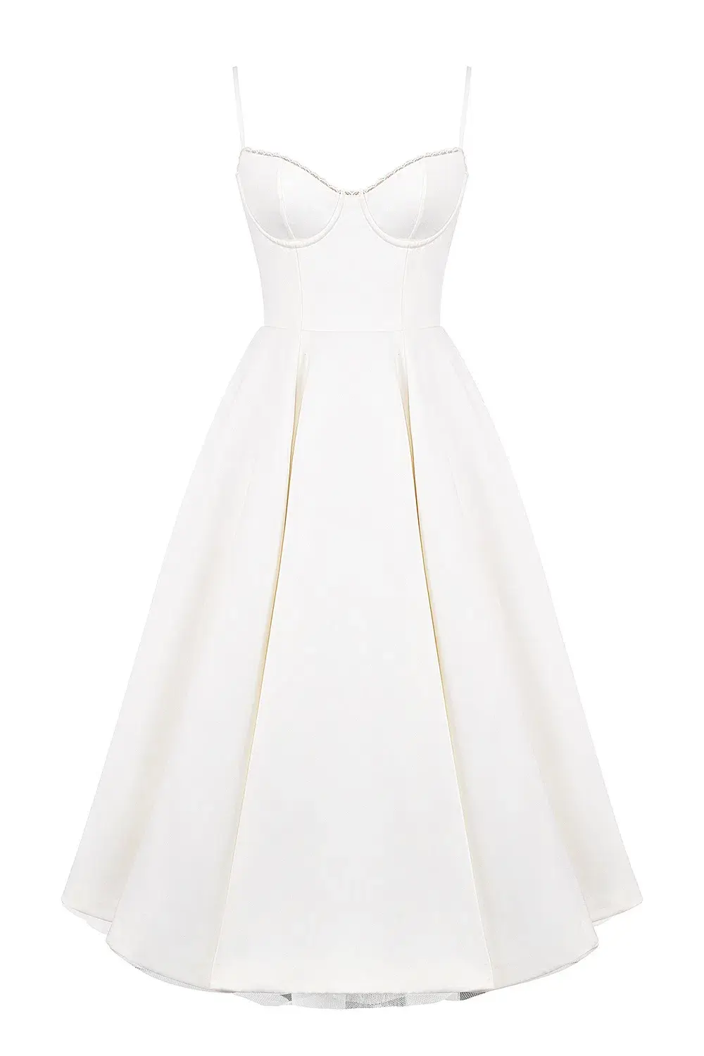 House of CB Mademoiselle White Tull Midi Dress Size AU 6 - Image 12