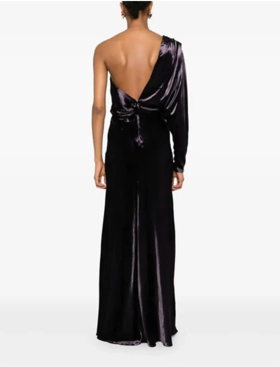 Zimmermann Illustration Asymmetric Gown Maxi Aubergine Size AU 12 - Image 2