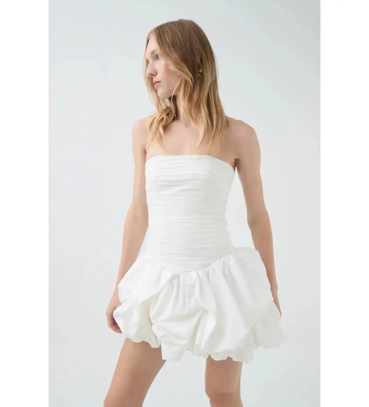 Aje Violette Bubble Mini White Size 8 - Image 3