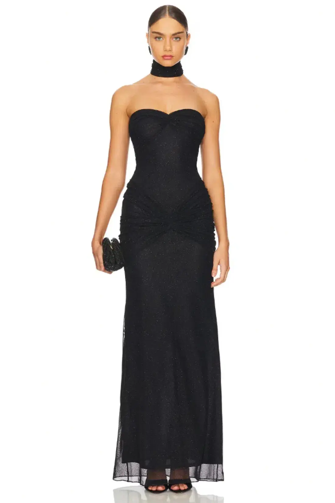 Mirror Palais Black Starlite Maxi Dress Size AU 10 - Image 1