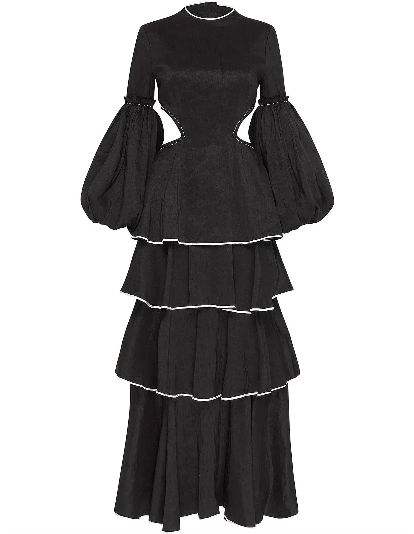 Aje Gracious Cut Out Maxi Dress Black Size 6 - Image 6