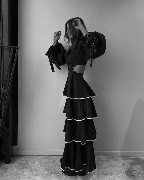 Aje Gracious Cut Out Maxi Dress Black Size 6 - Image 4