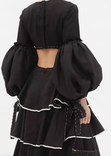 Aje Gracious Cut Out Maxi Dress Black Size 6 - Image 5