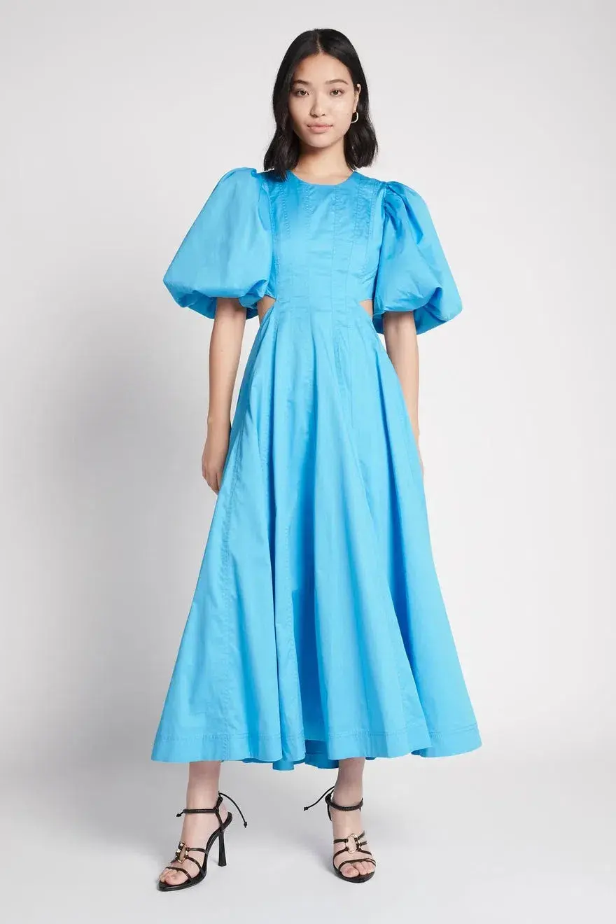 Aje Fallingwater Cut Out Midi Dress Size 14 - Image 1
