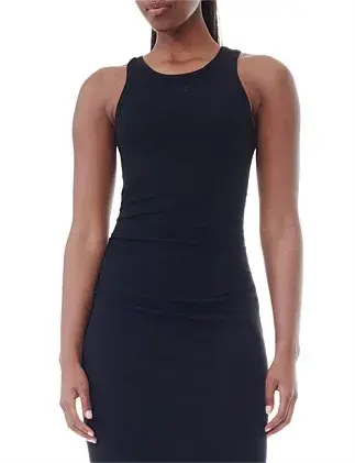 Ganni Soft Cotton Rib Tank Top Maxi Dress Size 8/S for rent on The Volte - main image