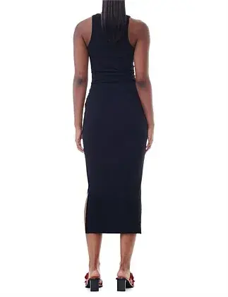 Ganni Soft Cotton Rib Tank Top Maxi Dress Size 8/S for rent on The Volte - main image