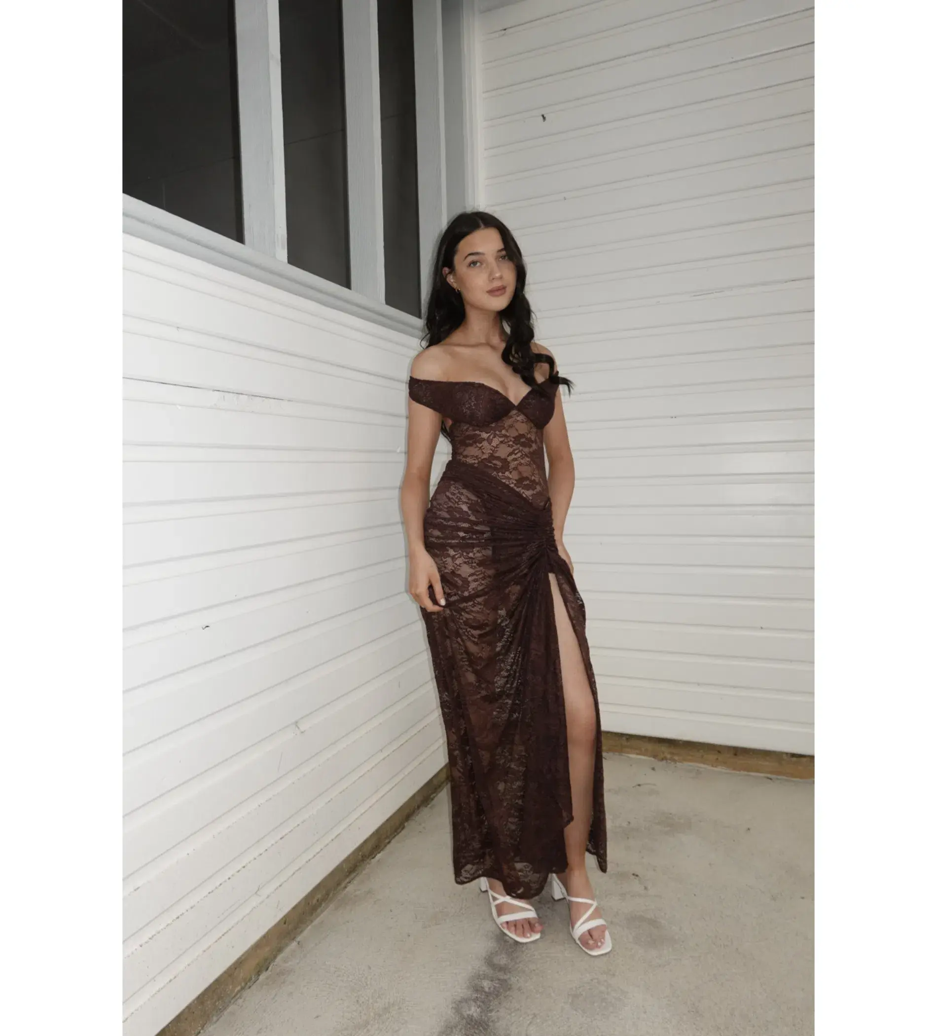 Natalie Rolt Aubrey Maxi Dress in Espresso Size 0 AU 6 - Image 1