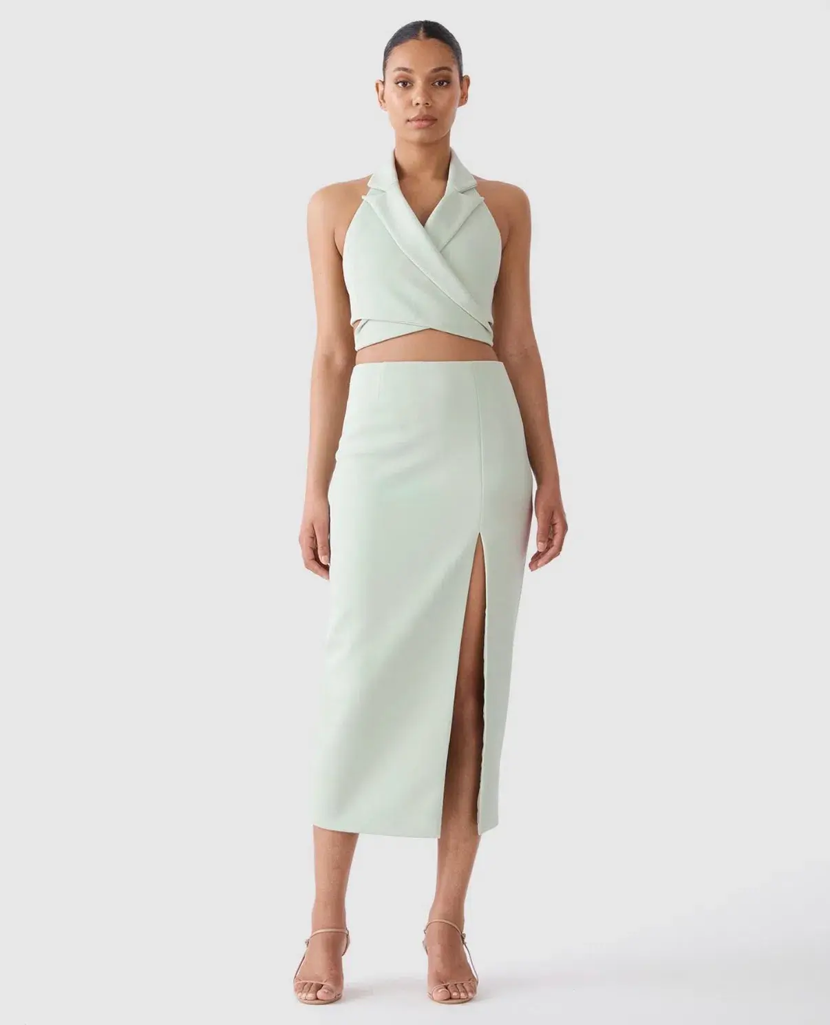 San Sloane Alessia Midi Dress Green Size S Au 8  - Image 1