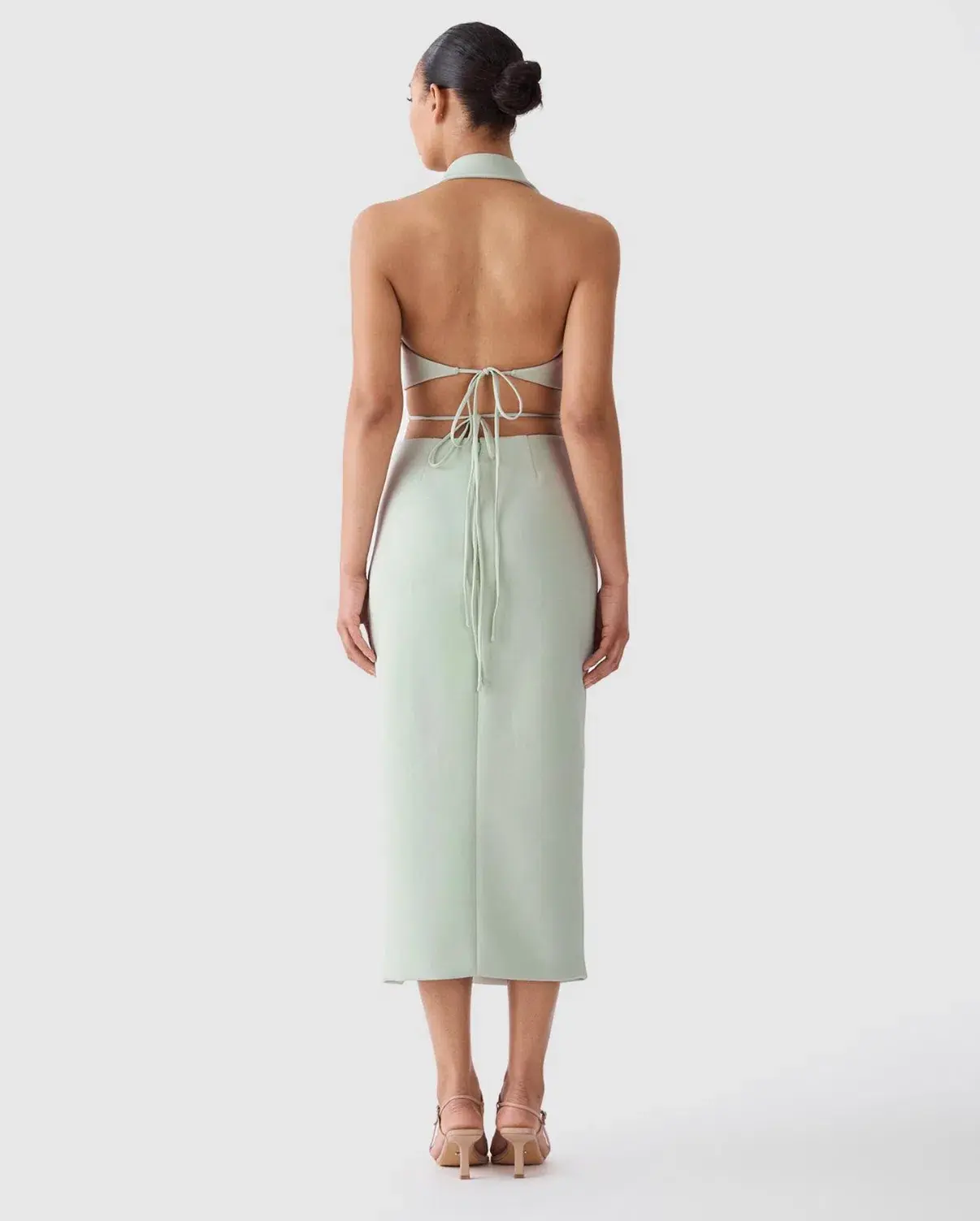 San Sloane Alessia Midi Dress Green Size S Au 8  - Image 4