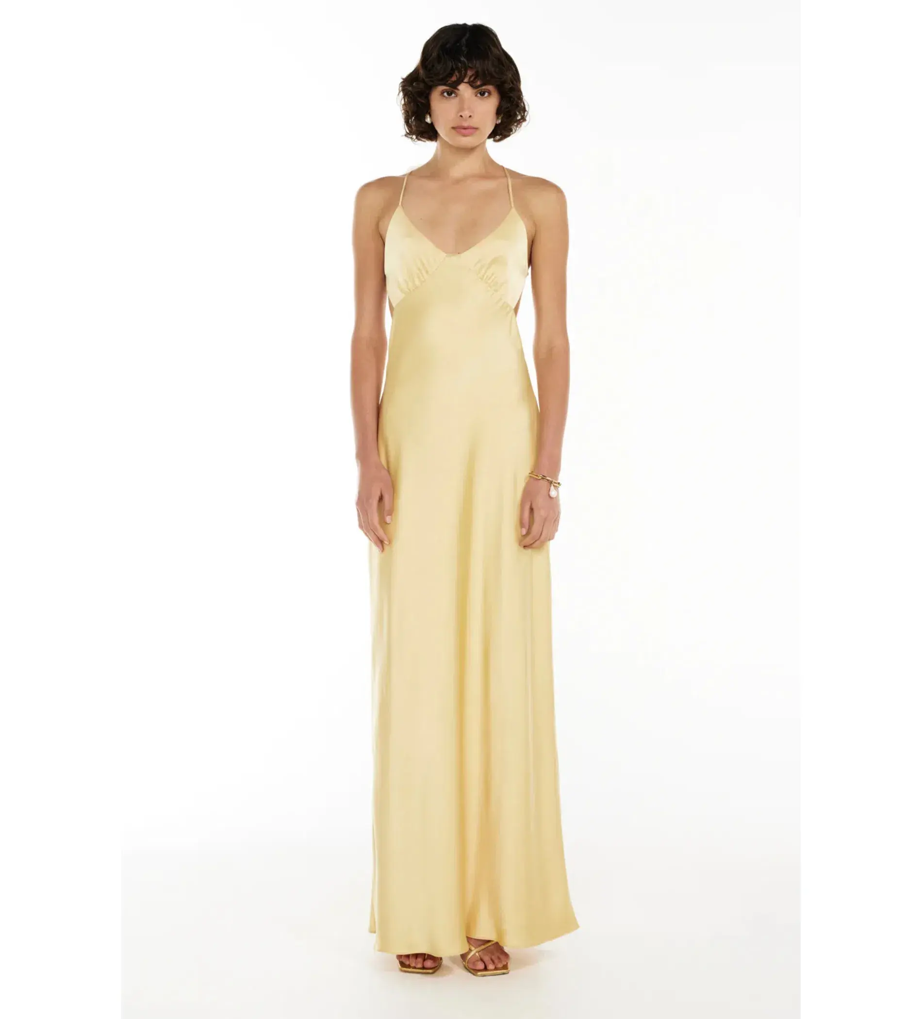 Manning Cartell Saturation Point Slip Dress Custard Size 6 - Image 2