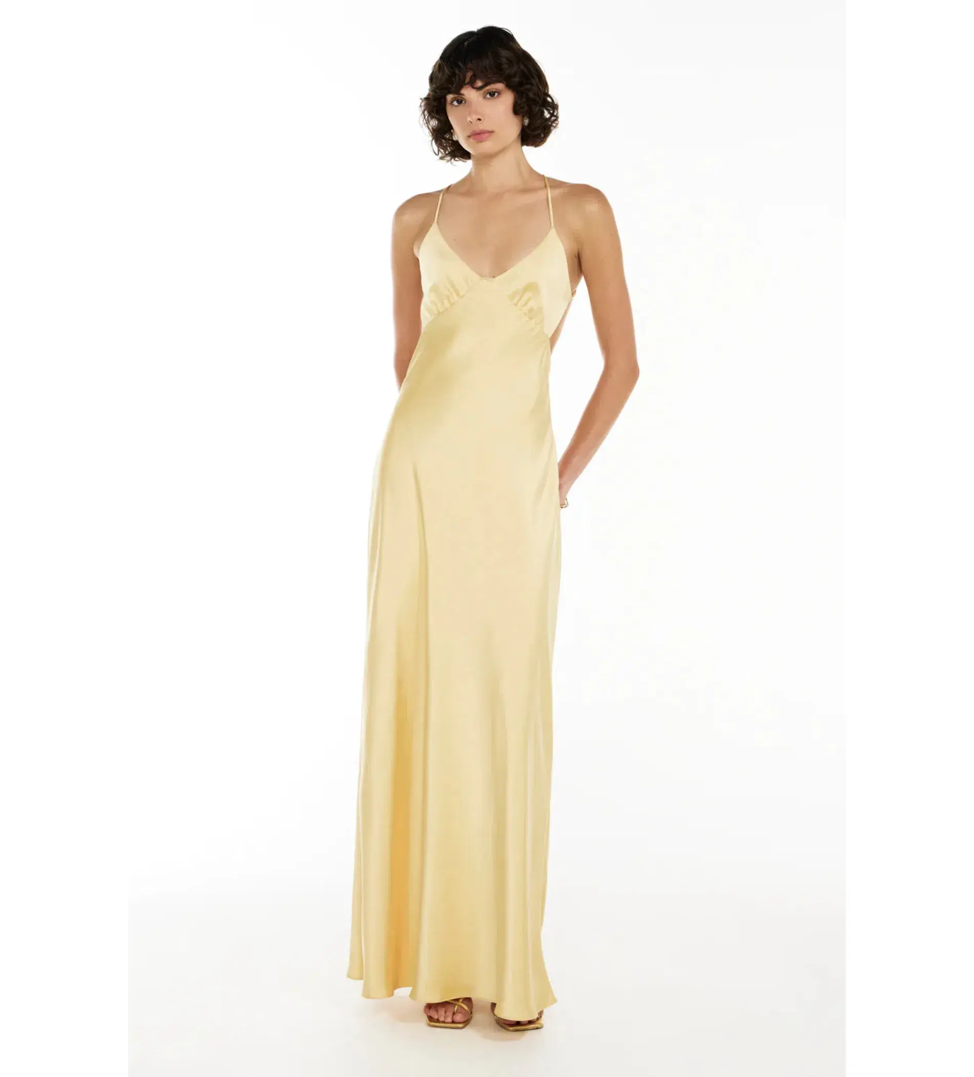 Manning Cartell Saturation Point Slip Dress Custard Size 6 - Image 1