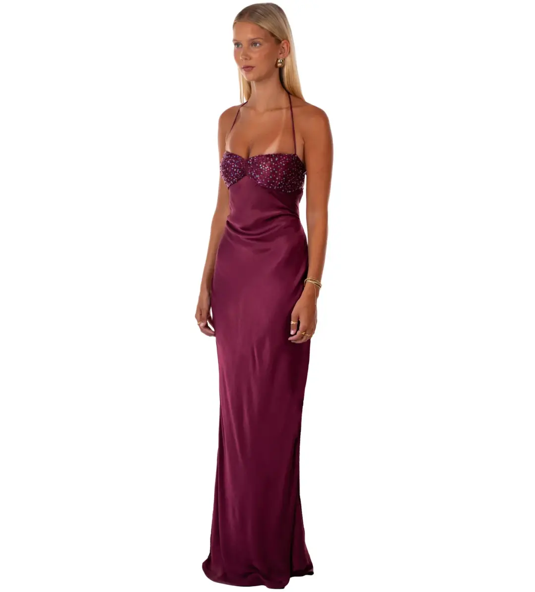 I Am Delilah Berry Jade Maxi Dress in Red Size XS AU 6 for rent on The Volte - main image