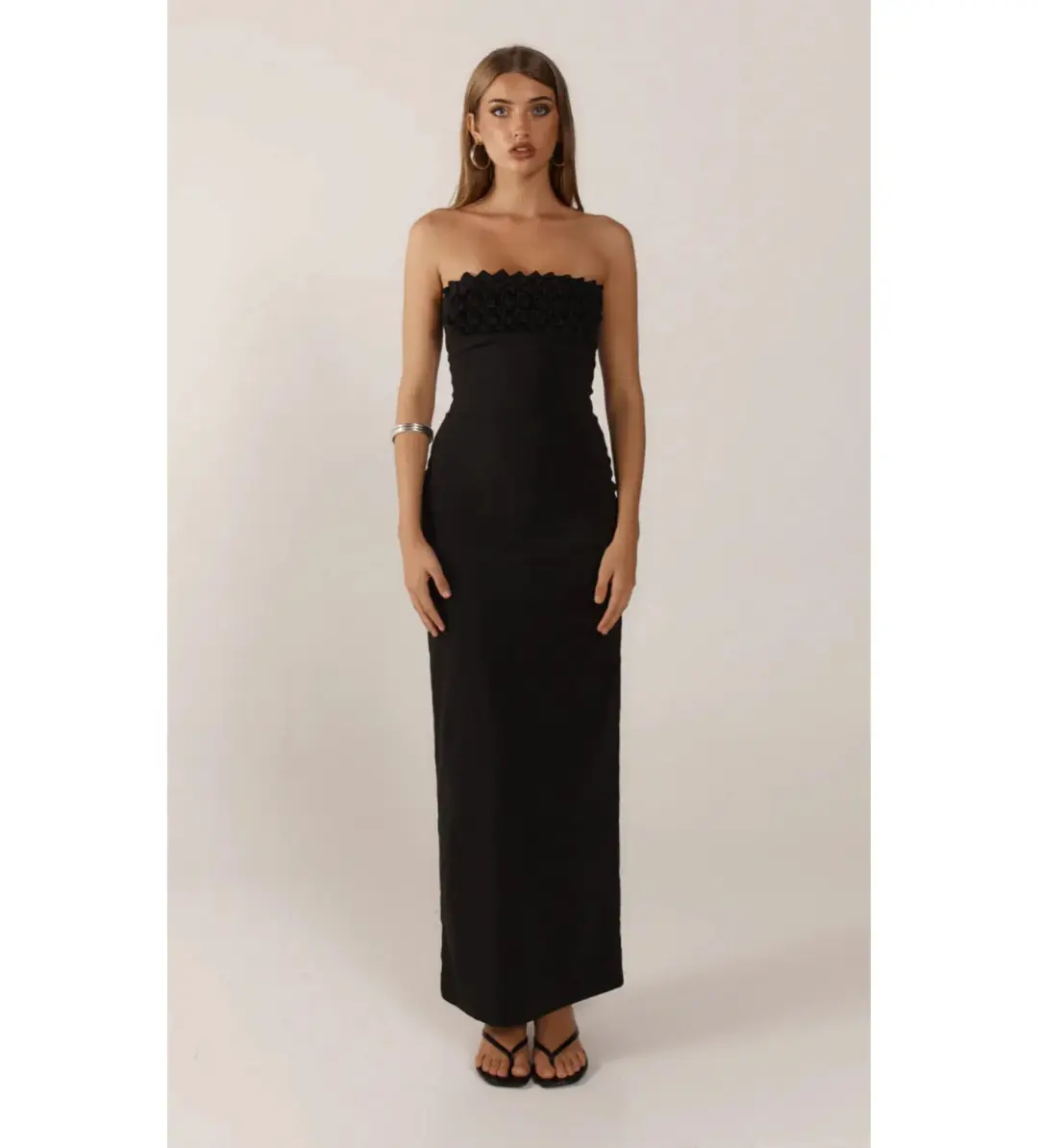 Ance Gria Margo Maxi Dress in Black Size AU 6 for rent on The Volte - main image